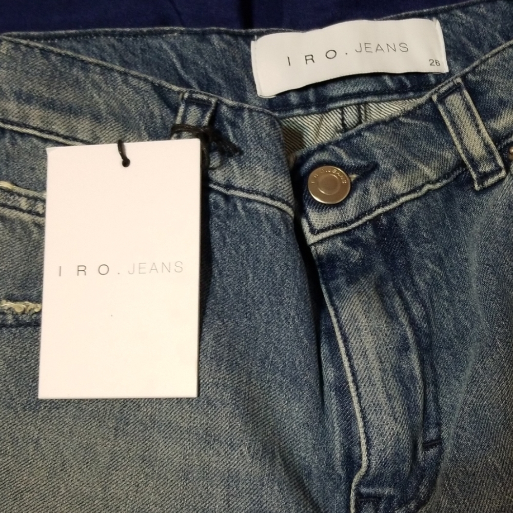 IRO WOMEN' LEADA CROPPED JEANS SZ. 26 MSRP $ 240 - Picture 6 of 8